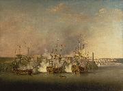 Richard Paton Bombardment of the Morro Castle, Havana, 1 July 1762 painting